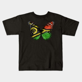 Vanuatuan Flag  Butterfly - Gift for Vanuatuan From Vanuatu Kids T-Shirt